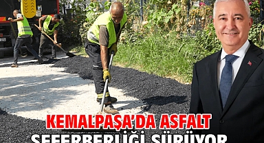 Kemalpaşa’da Asfalt Seferberliği Sürüyor