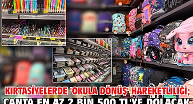 Kırtasiyelerde 'okula dönüş' hareketliliği; çanta en az 2 bin 500 TL'ye dolacak