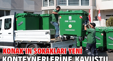 Konak’ın sokakları yeni konteynerlerine kavuştu