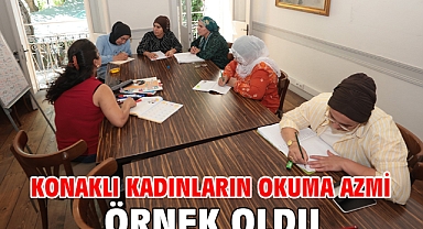 Konaklı kadınların okuma azmi örnek oldu