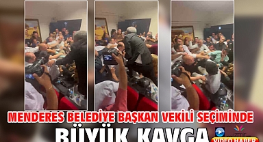 Menderes Belediye Başkan Vekili seçiminde büyük kavga 
