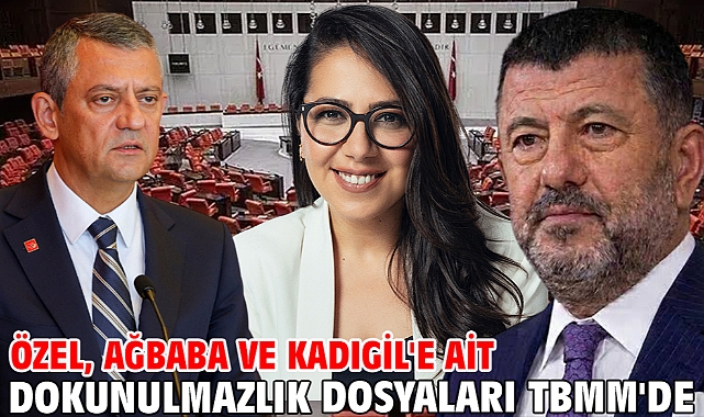 Özel, Ağbaba ve Kadıgil'e ait dokunulmazlık dosyaları TBMM'de