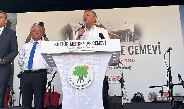 Özgür Özel, Kültür Merkezi ve Cemevi’nin temel atma törenine katıldı