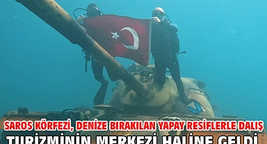 Saros Körfezi, denize bırakılan yapay resiflerle dalış turizminin merkezi haline geldi