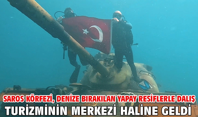Saros Körfezi, denize bırakılan yapay resiflerle dalış turizminin merkezi haline geldi