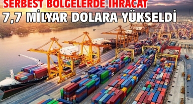 Serbest bölgelerde ihracat 7,7 milyar dolara yükseldi