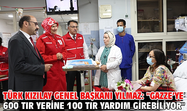 Türk Kızılay Genel Başkanı Yılmaz: