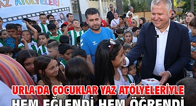 Urla'da çocuklar yaz atölyeleriyle hem eğlendi hem öğrendi