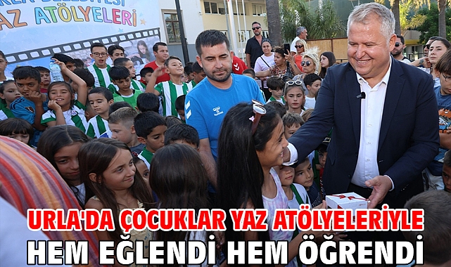 Urla'da çocuklar yaz atölyeleriyle hem eğlendi hem öğrendi