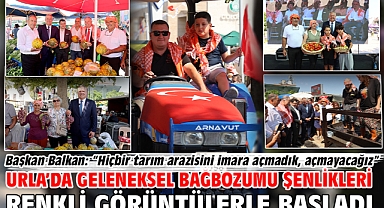 Urla’da Geleneksel Bağbozumu Şenlikleri Renkli Görüntülerle Başladı