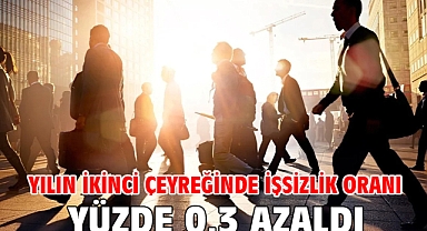 Yılın ikinci çeyreğinde işsizlik oranı yüzde 0,3 azaldı