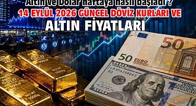 14 Eylül 2026 Güncel Döviz Kurları ve Altın Fiyatları. Altın ve Dolar haftaya nasıl başladı ?