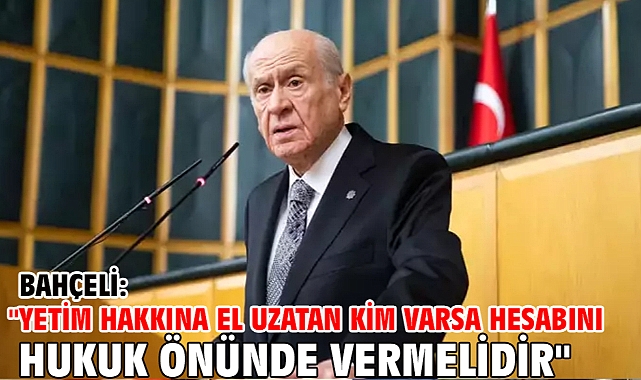 Bahçeli: