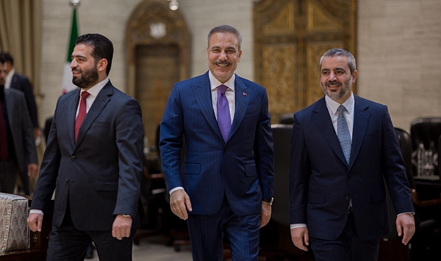Bakan Fidan, Suriye Dışişleri Bakanı Şeybani ve İçişleri Bakanı Hattab ile görüştü