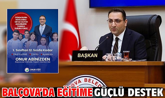 Balçova’da Eğitime Güçlü Destek