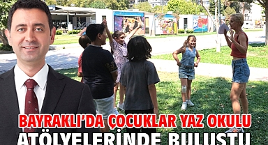 Bayraklı’da Çocuklar Yaz Okulu Atölyelerinde Buluştu