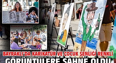 Bayraklı’da Karikatür Ve Çocuk Şenliği Renkli Görüntülere Sahne Oldu