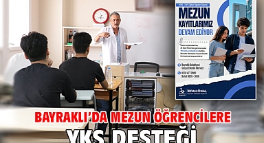 Bayraklı’da mezun öğrencilere YKS desteği