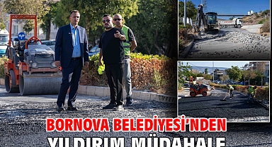 Bornova Belediyesi’nden yıldırım müdahale 
