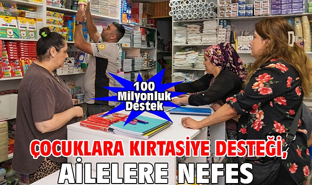 Çocuklara kırtasiye desteği, ailelere nefes