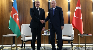 Cumhurbaşkanı Erdoğan, Azerbaycan Cumhurbaşkanı Aliyev ile görüştü