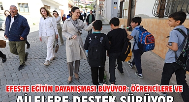 Efes'te Eğitim Dayanışması Büyüyor: Öğrencilere Ve Ailelere Destek Sürüyor