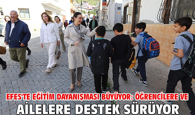 Efes'te Eğitim Dayanışması Büyüyor: Öğrencilere Ve Ailelere Destek Sürüyor