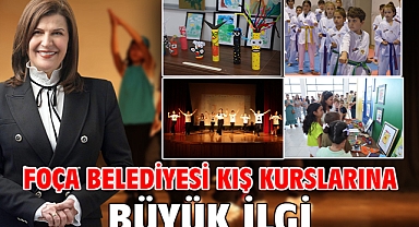 Foça Belediyesi Kış Kurslarına Büyük İlgi