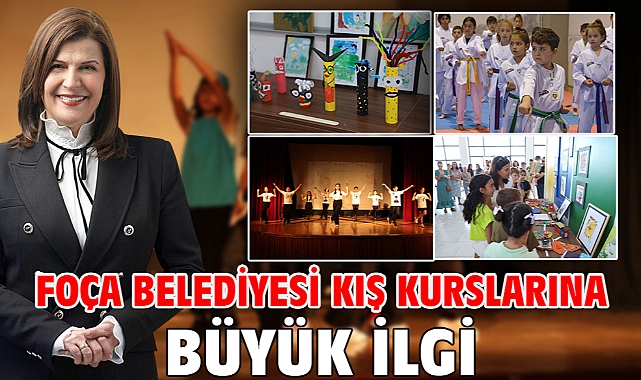 Foça Belediyesi Kış Kurslarına Büyük İlgi