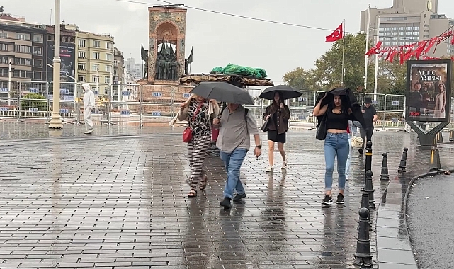 İstanbul'da yağış başladı