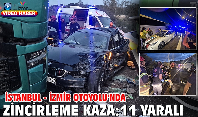 İstanbul-İzmir Otoyolu'nda zincirleme kaza: 11 yaralı