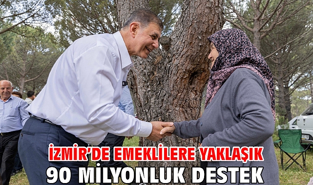 İzmir’de emeklilere yaklaşık 90 milyonluk destek