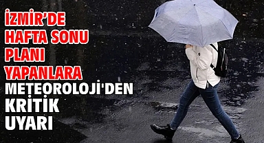 İzmir’de Hafta Sonu Planı Yapanlara Meteoroloji'den Kritik Uyarı