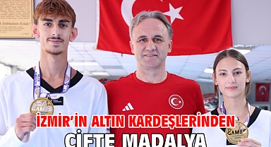 İzmir’in altın kardeşlerinden çifte madalya