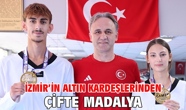 İzmir’in altın kardeşlerinden çifte madalya