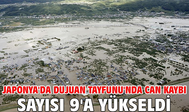 Japonya'da Dujuan Tayfunu'nda can kaybı sayısı 9'a yükseldi