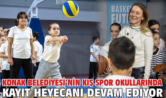 Konak Belediyesi’nin Kış Spor Okullarında kayıt heyecanı devam ediyor