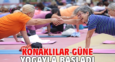 Konaklılar Güne Yogayla Başladı