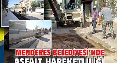 Menderes Belediyesi’nde Asfalt Hareketliliği