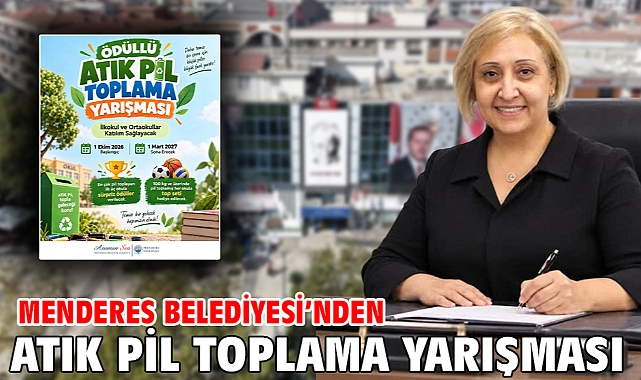 Menderes Belediyesi'nden Atık Pil Toplama Yarışması