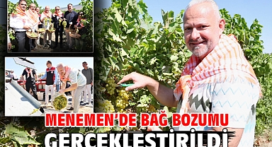 Menemen’de bağ bozumu gerçekleştirildi