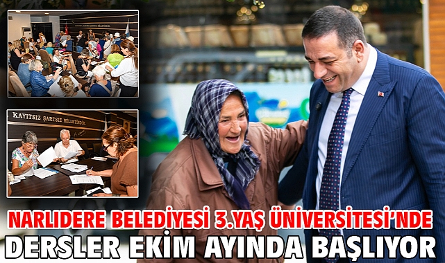 Narlıdere Belediyesi 3.Yaş Üniversitesi’nde Dersler Ekim Ayında Başlıyor