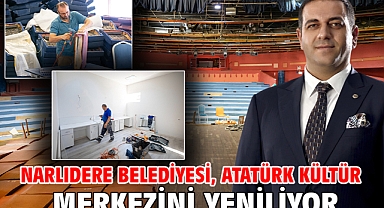 Narlıdere Belediyesi, Atatürk Kültür Merkezini Yeniliyor