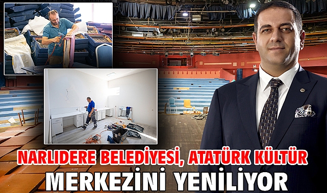 Narlıdere Belediyesi, Atatürk Kültür Merkezini Yeniliyor
