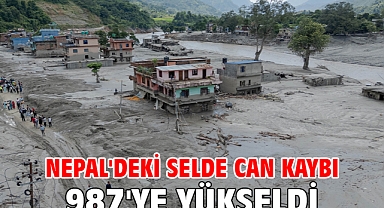 Nepal'deki selde can kaybı 987'ye yükseldi