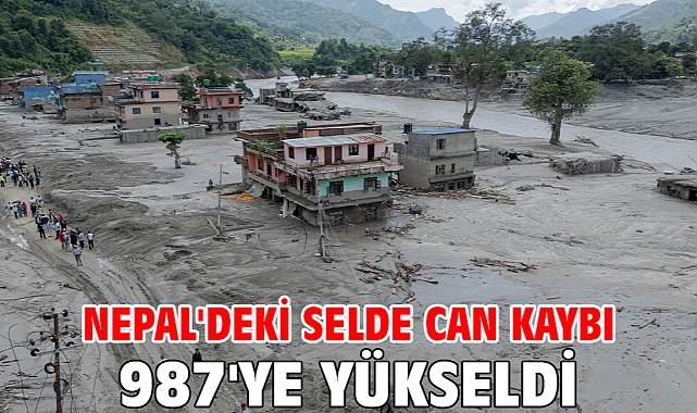Nepal'deki selde can kaybı 987'ye yükseldi