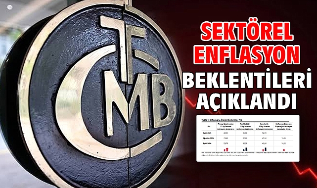 Sektörel enflasyon beklentileri açıklandı