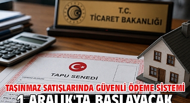 Taşınmaz satışlarında güvenli ödeme sistemi 1 Aralık'ta başlayacak