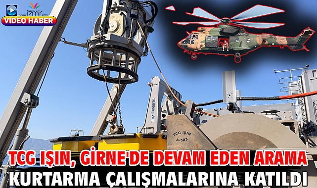 TCG IŞIN, Girne'de devam eden arama kurtarma çalışmalarına katıldı