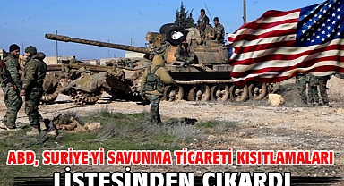 ABD, Suriye'yi savunma ticareti kısıtlamaları listesinden çıkardı